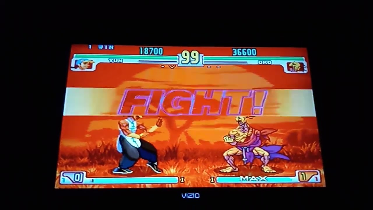 Street Fighter 3: Third Strike (PlayStation 2) - Yun VS. Oro