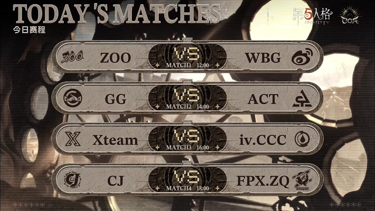 第五人格【深淵的呼喚IX】中國賽區預選賽Day3