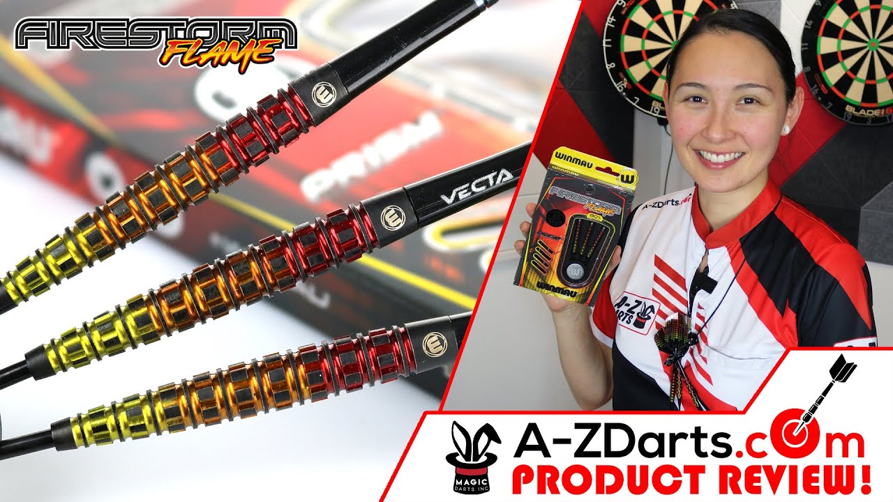 Winmau Firestorm Flame Darts Range | Straight & Tapered Soft Tip & Steel Tip Barrel | Product Review