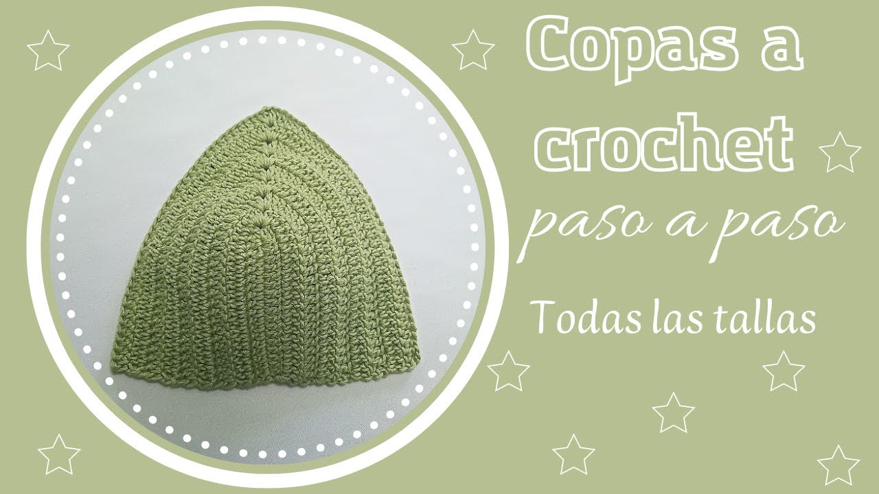 Copas a crochet paso a paso para principiantes | Todas las tallas ✨