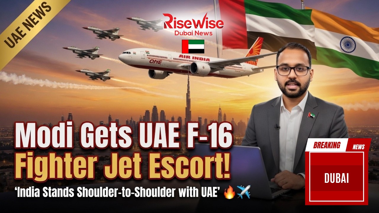 &ldquo;Modi Gets UAE F-16 Fighter Jet Escort! &lsquo;India Stands Shoulder-to-Shoulder with UAE&rsquo; 🔥✈️&rdquo;