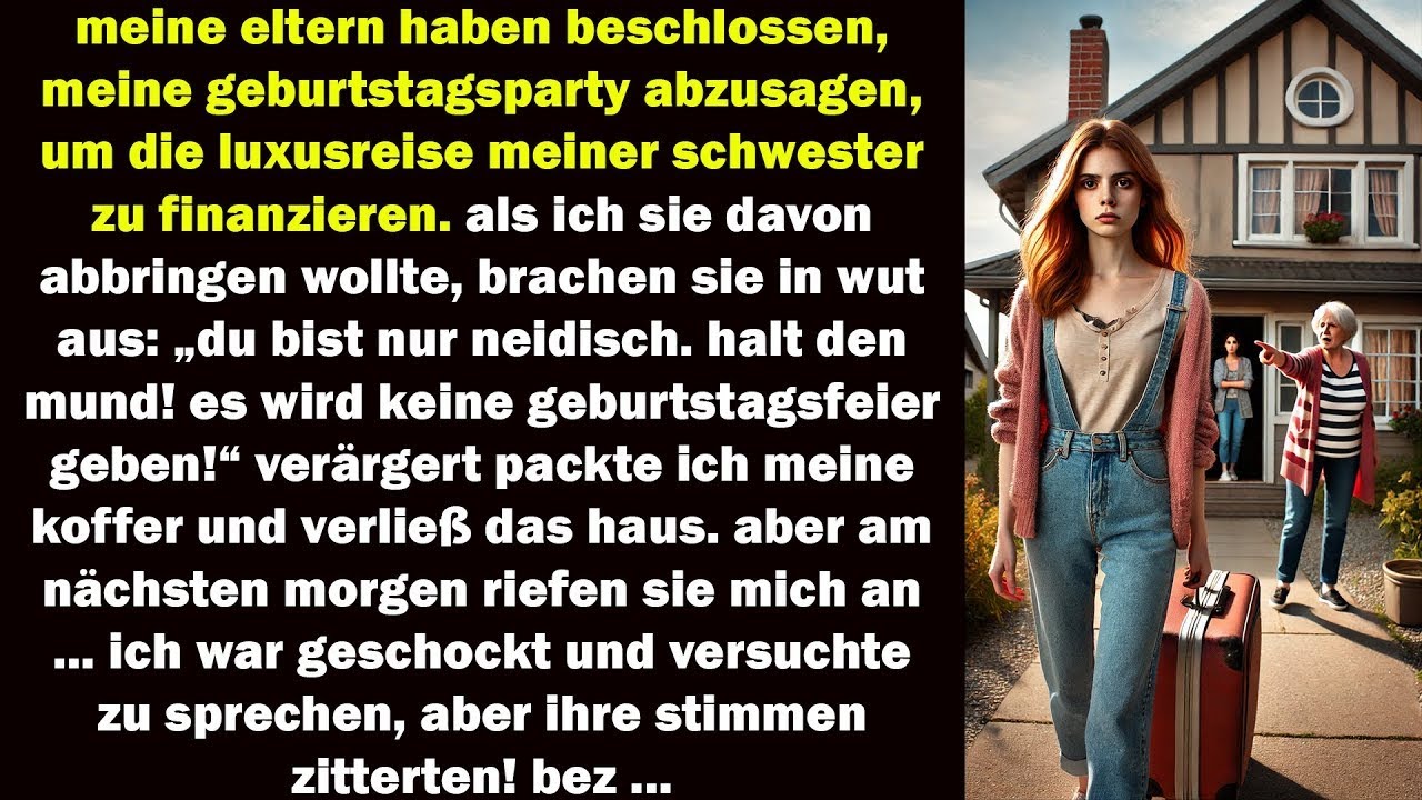 Meine Eltern haben meinen Geburtstag abgesagt, um die Reise meiner Schwester zu finanzieren
