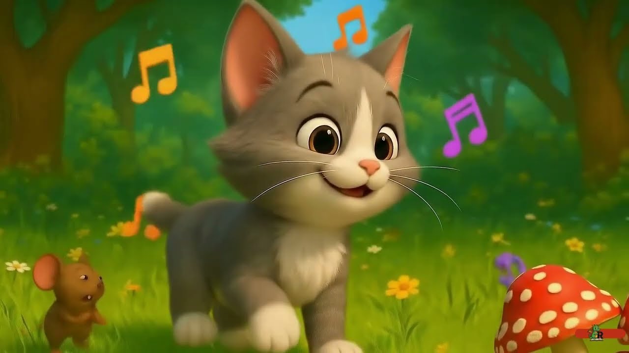 🌈🎵 Mjau Mjau Maca Mala 🐱 Vesela dečija pesma 🎶 | Ravic Media🌟
