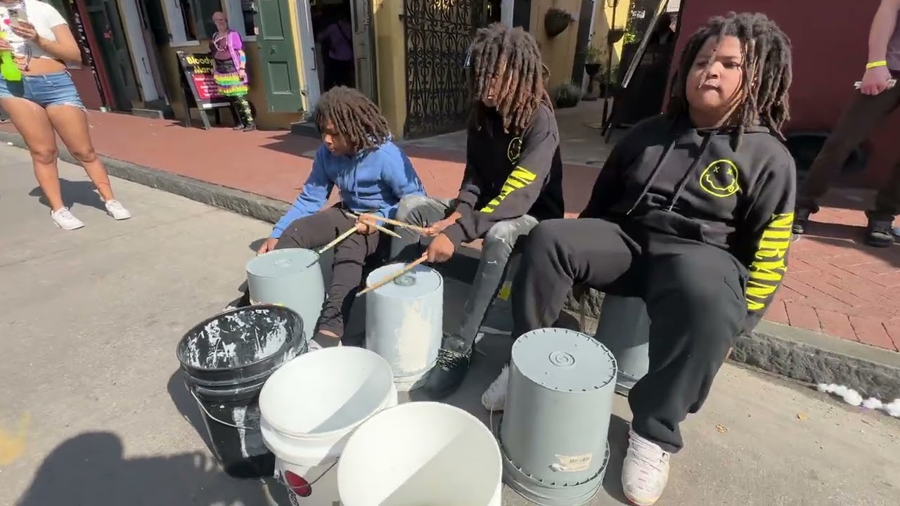 STREET DRUMMER BOYS AT MARDI GRAS... **MARDI GRAS 2026**