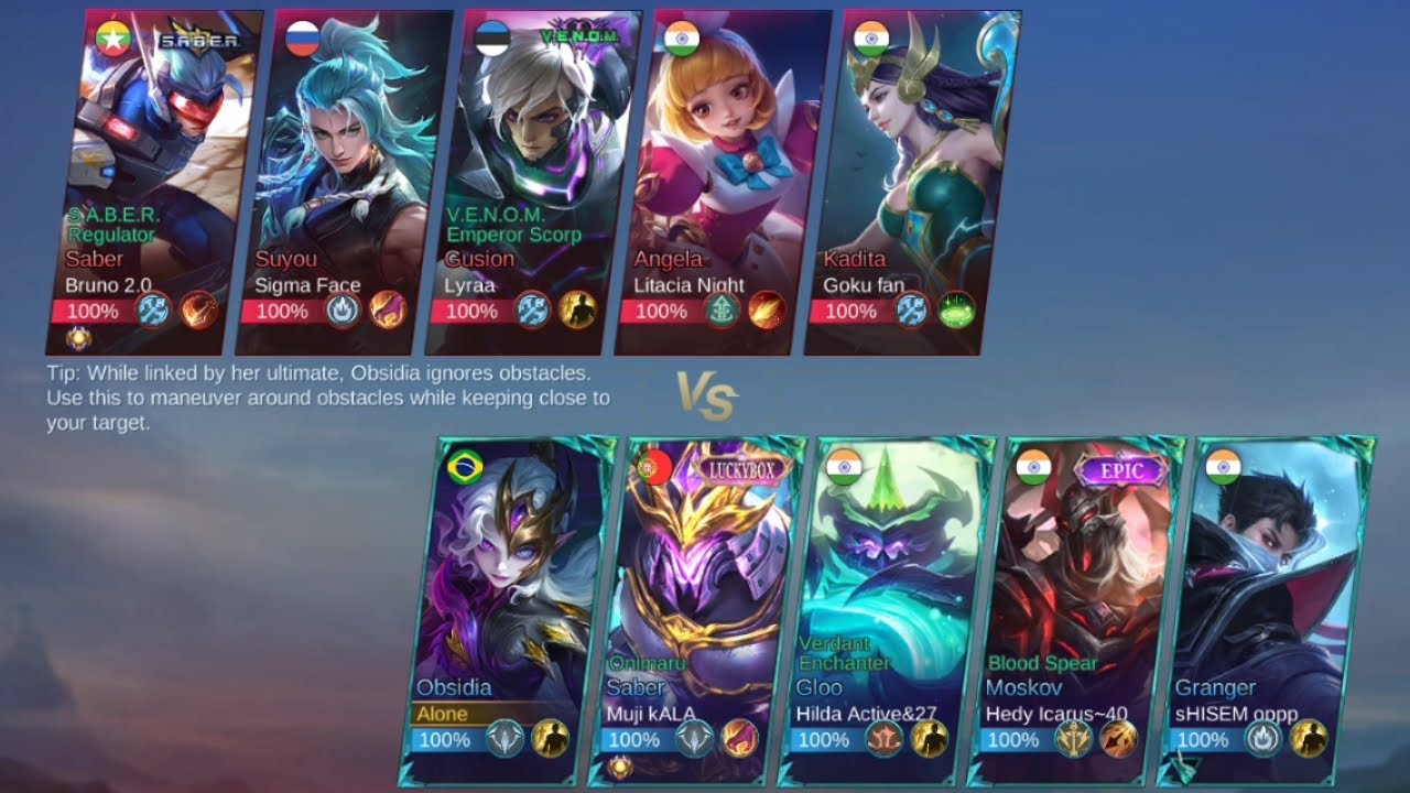 Obsodia 18 kill +Legendary. Late game  a Monstar  Best Build          @MobileLegends5v5MOBA 