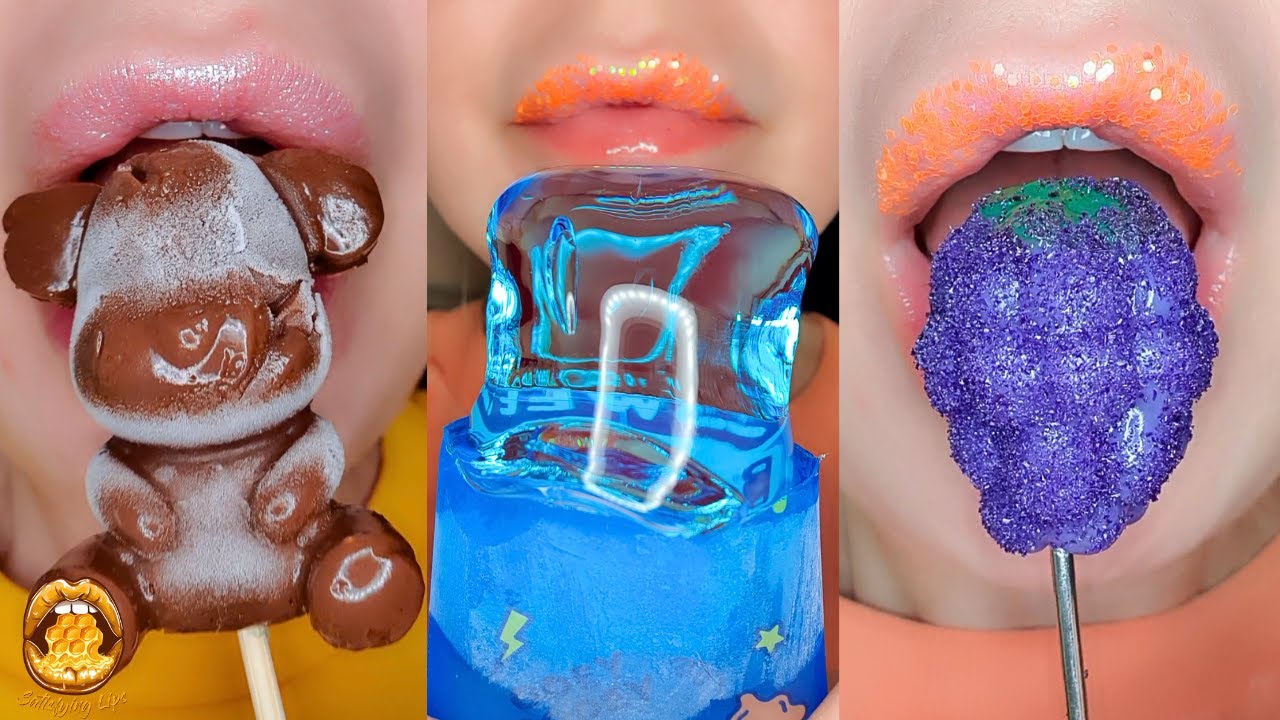 12 Minutes Sleep Relax Study ASMR Satisfying Eating Emoji Food Challenge Compilation Mukbang 먹방