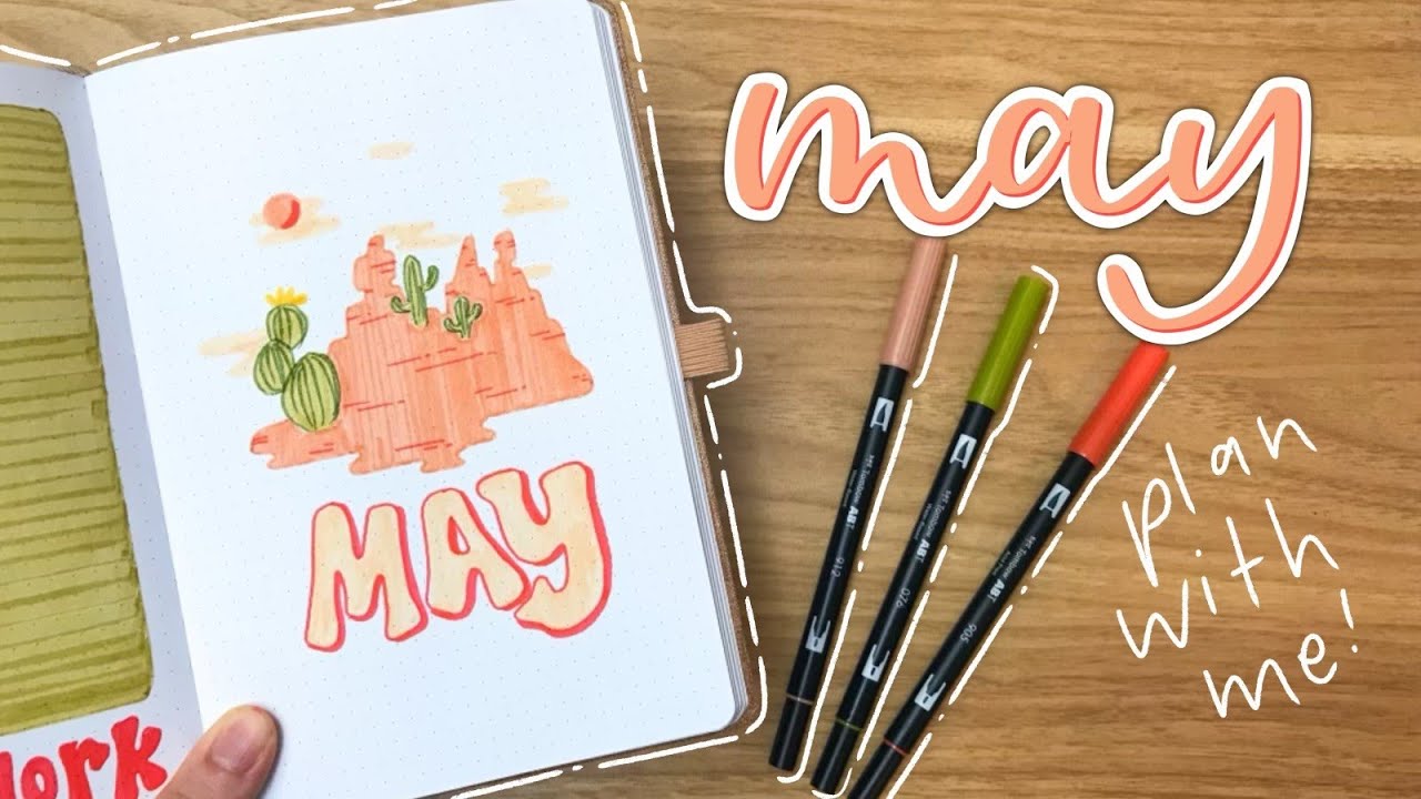 may plan with me | May Bullet Journal Setup 2023 | May 2023 BUJO | Bullet Journal Plan With Me | PWM