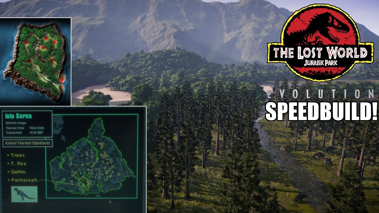 Original 1997 'The Lost World' ISLA SORNA SPEEDBUILD | Jurassic World: Evolution