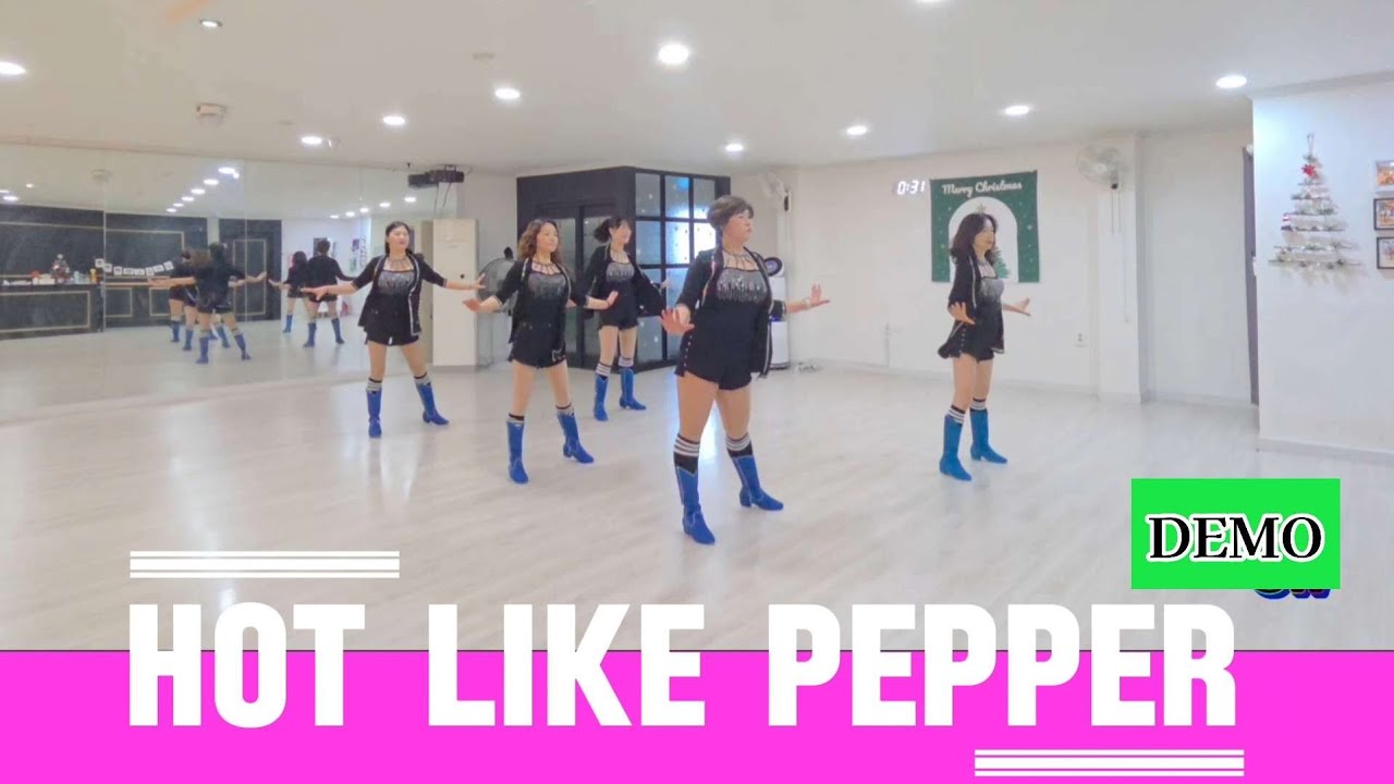 ✨Hot Like Pepper linedance#Easy intermediate level#강릉라인댄스#최윤선라인댄스