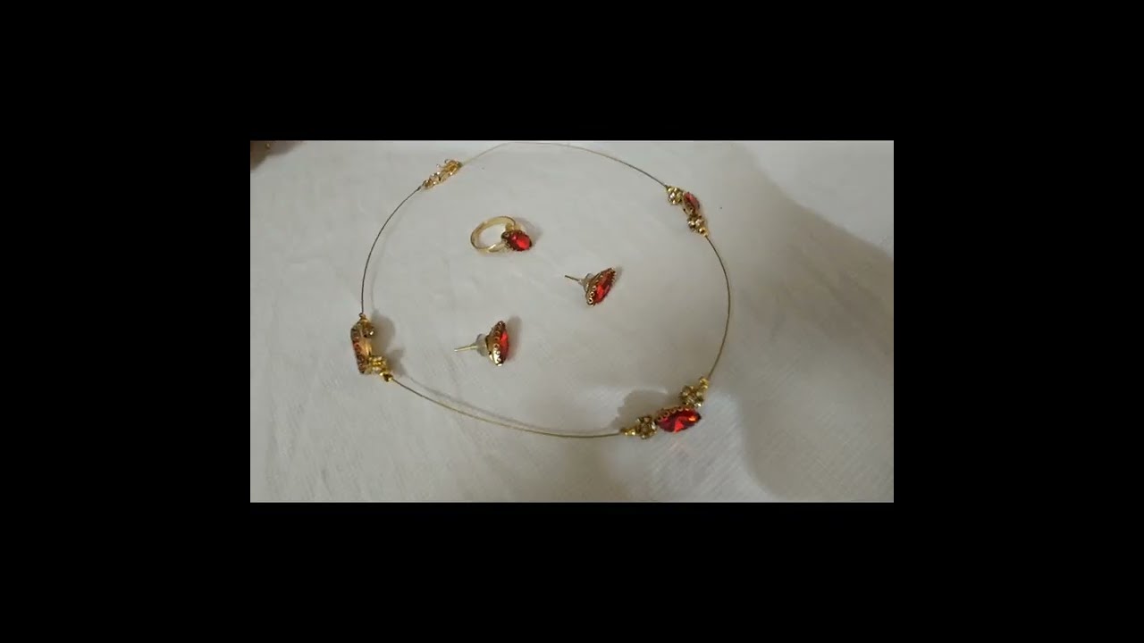 Jewellery set #making ( women's day సందర్భంగా మహిళా మనులందరికి అంకితం ఈ video ) 