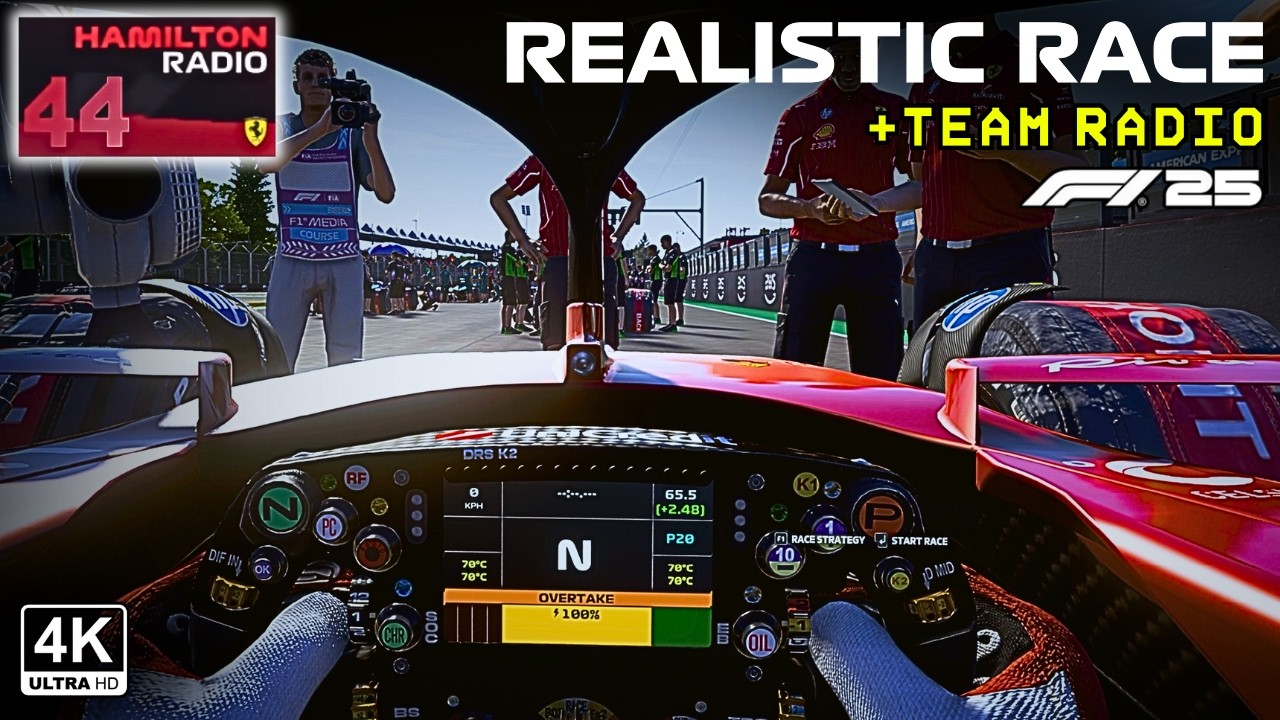 Lewis Hamilton Ultra Immersive Gameplay - 2025 Emilia-Romanga GP with Realistic Team Radio