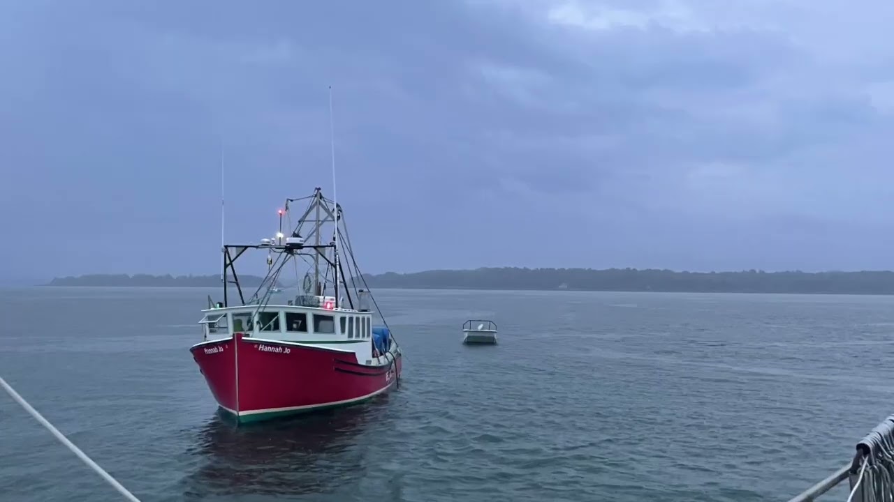 First Day of Menhaden(Pogie) Fishing out of Casco Bay. Portland Maine.