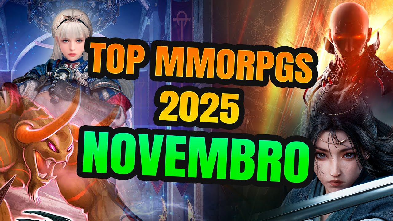 TOP MMORPGS 2025 - PELA QUANTIDADE DE PLAYERS ONLINE  - NOVEMBRO 2025