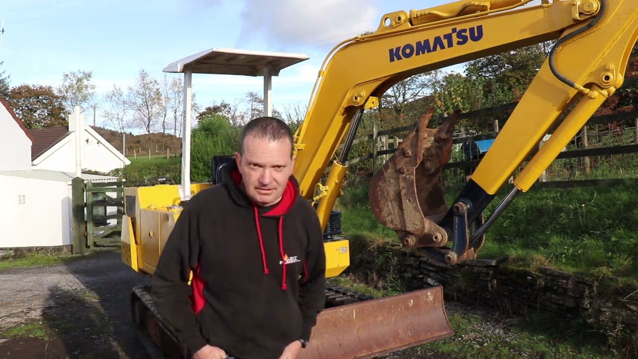 Восстановление моего старого экскаватора Komatsu PC20