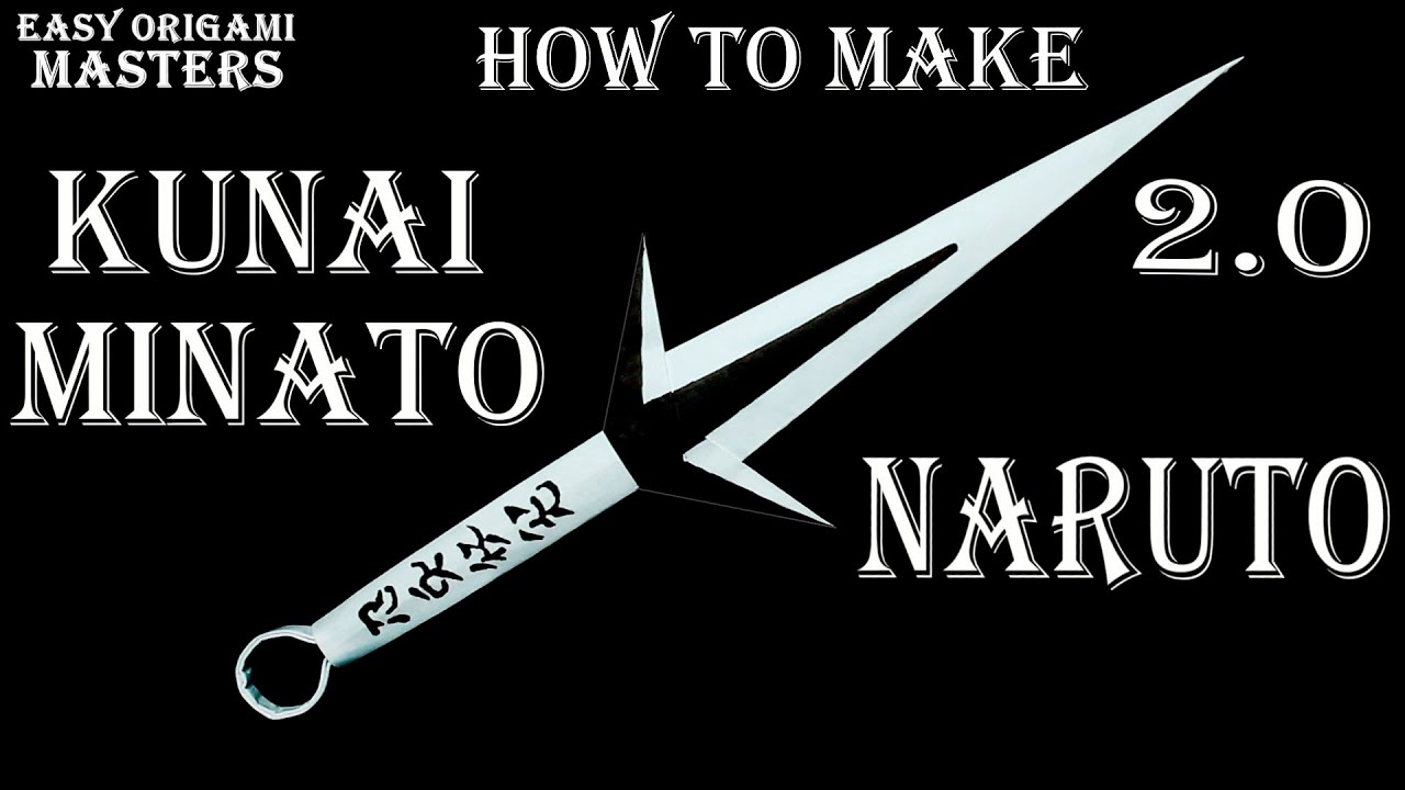 How to make Kunai Minato 2.0 from paper