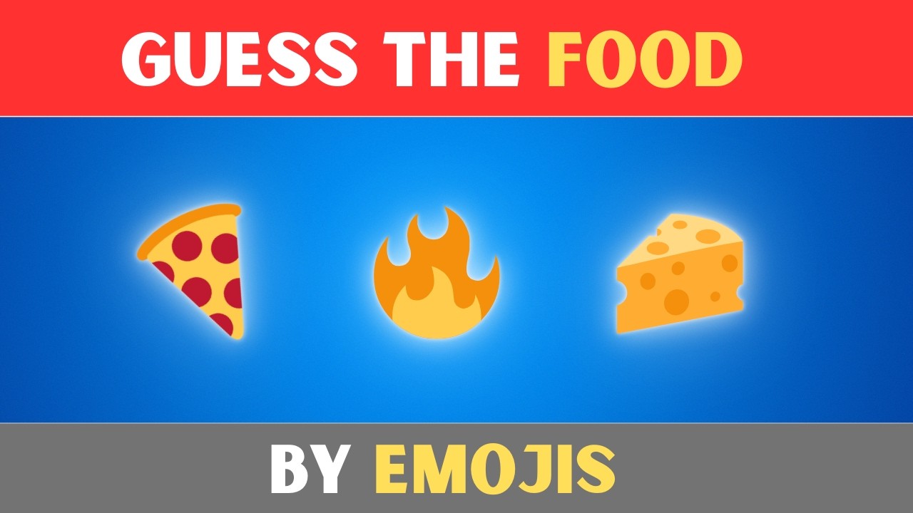 Can You Guess the Food from Emojis? 🤔🍟 | Ultimate Food Emoji Quiz