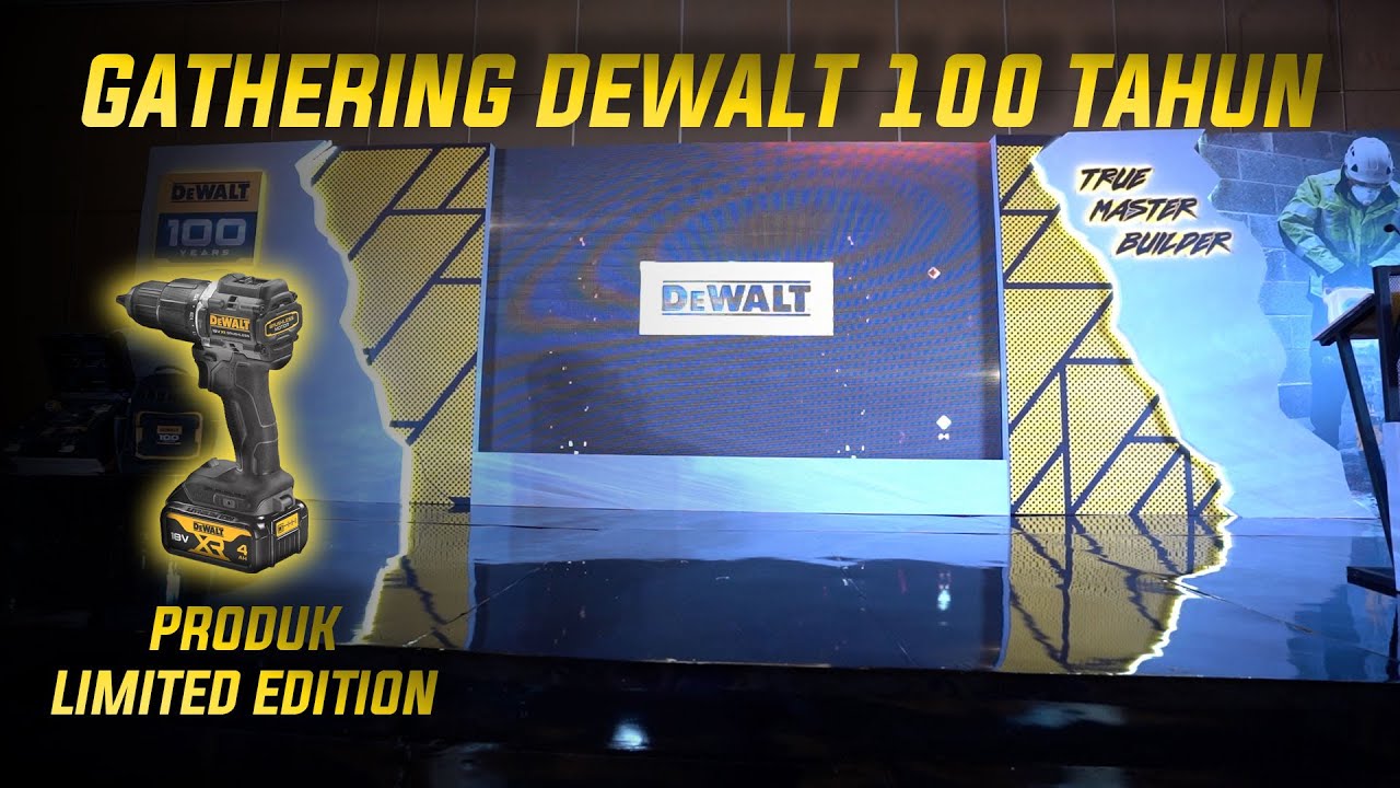 KEJUTAN BARU DARI ULANG TAHUN DEWALT KE 100 TAHUN, BAKALAN BANYAK ALAT BARU MASUK KE INDONESIA!