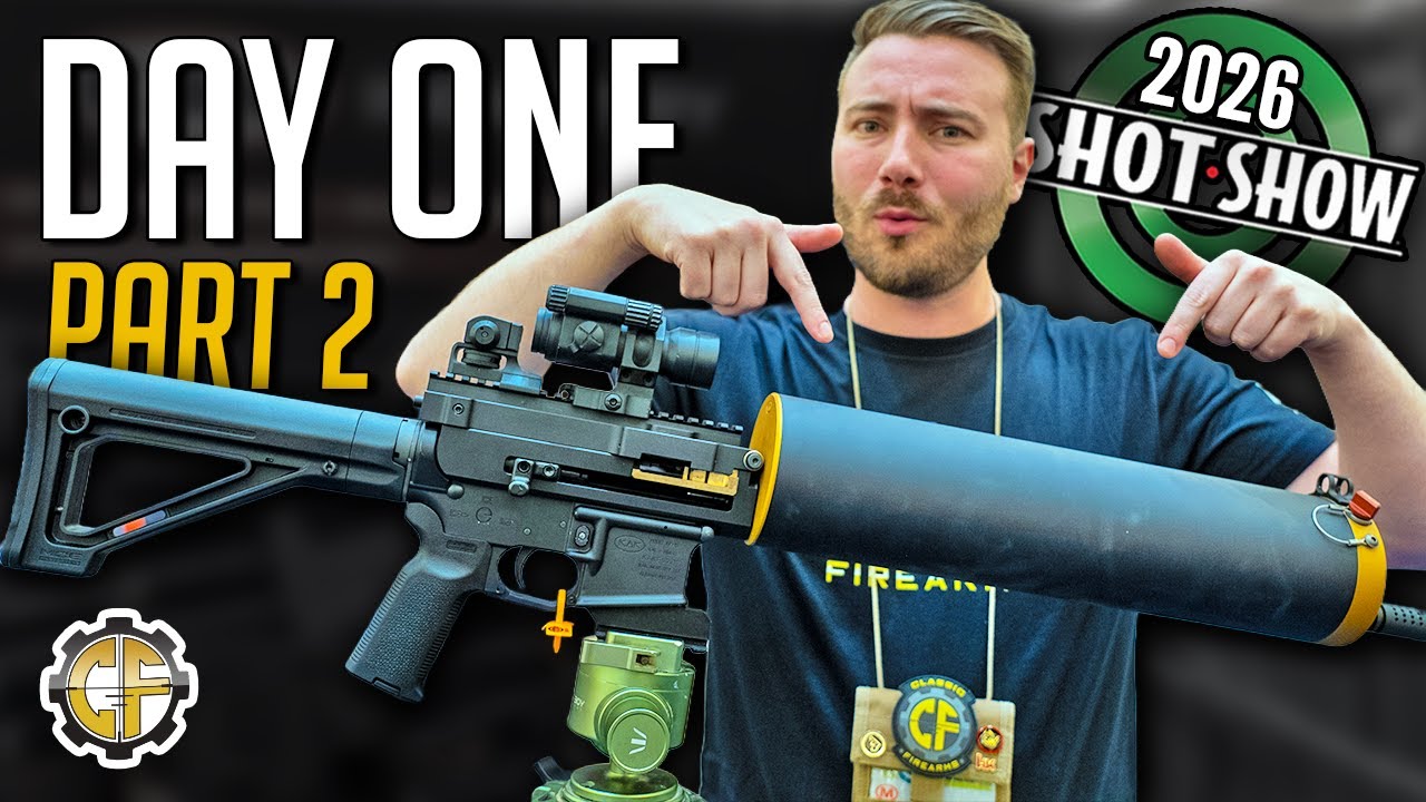 SHOT Show 2026 Day 1 Part 2 | The Maxim Gun Returns?  KAK Industry, Q, Kel-Tec, DD, & More!