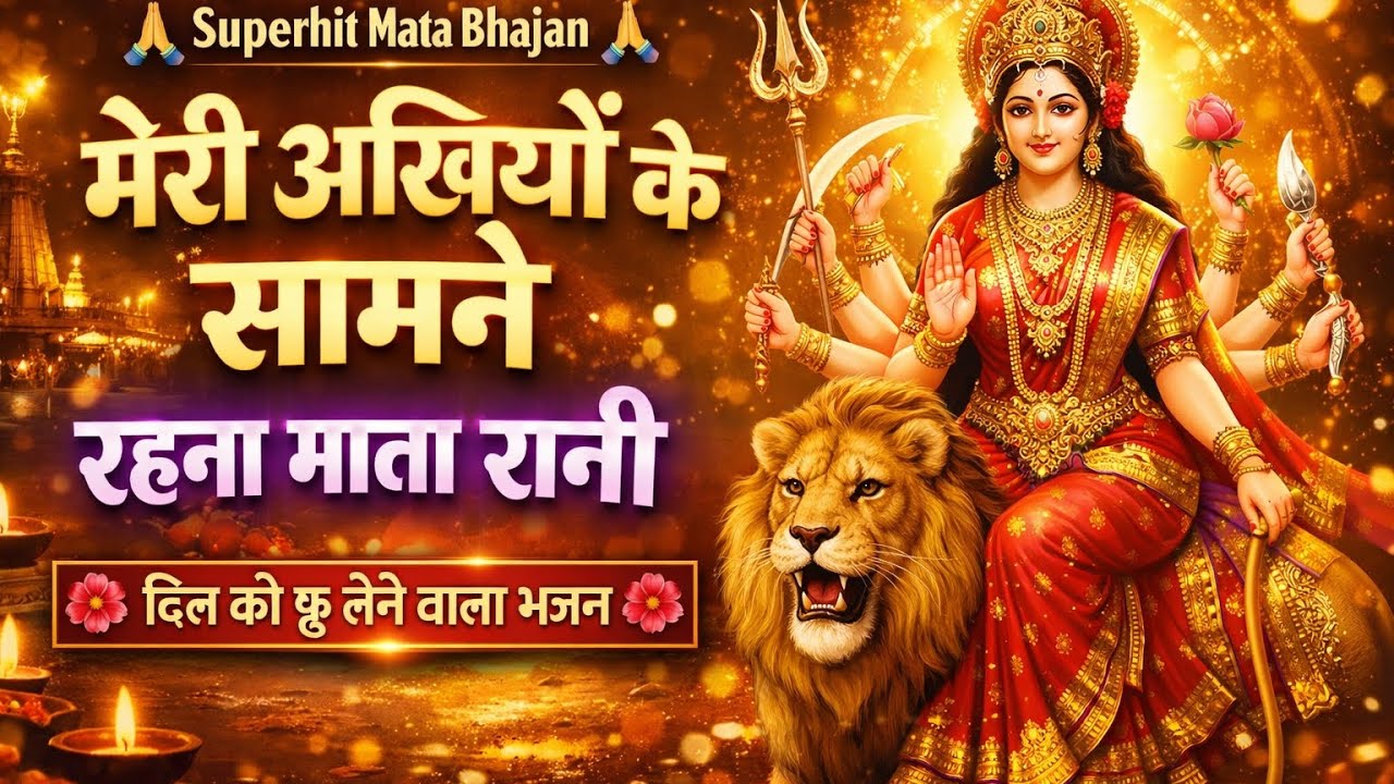 मेरी अखियों के सामने रहना माता रानी | Superhit Mata Bhajan2026 | Bhakti Song Mata #matarani#trending
