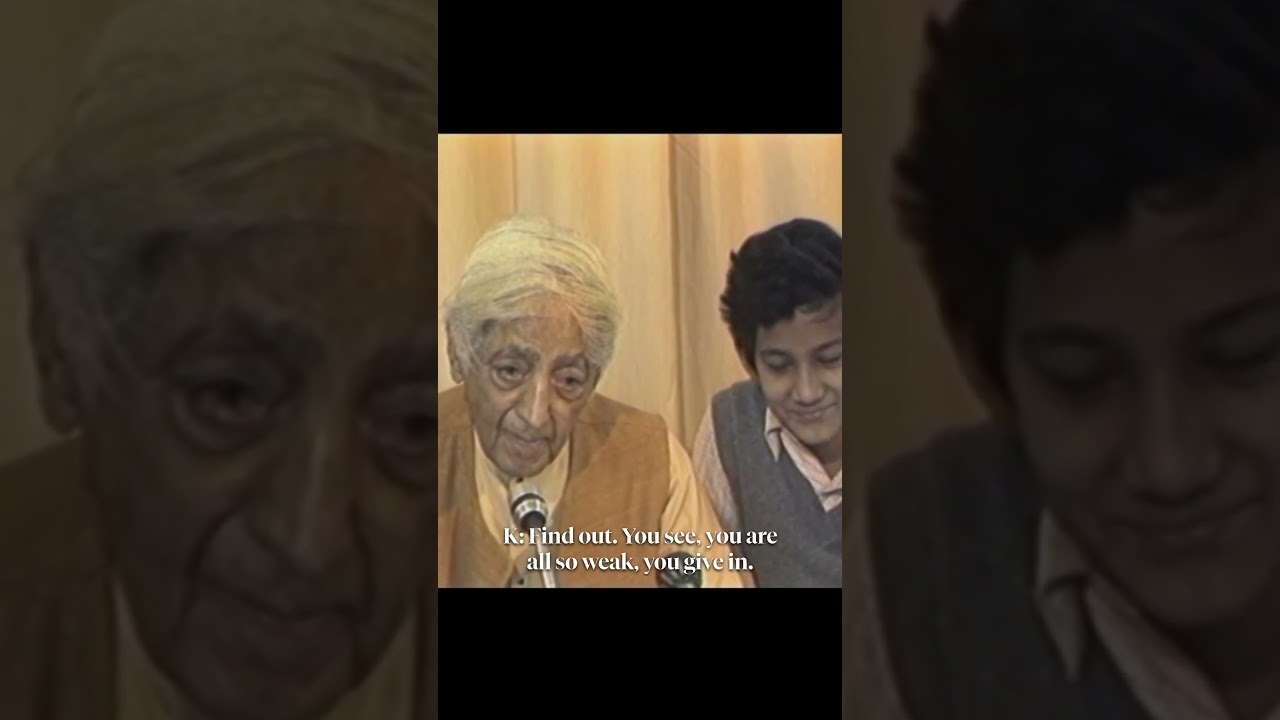 On Corruption | Krishnamurti