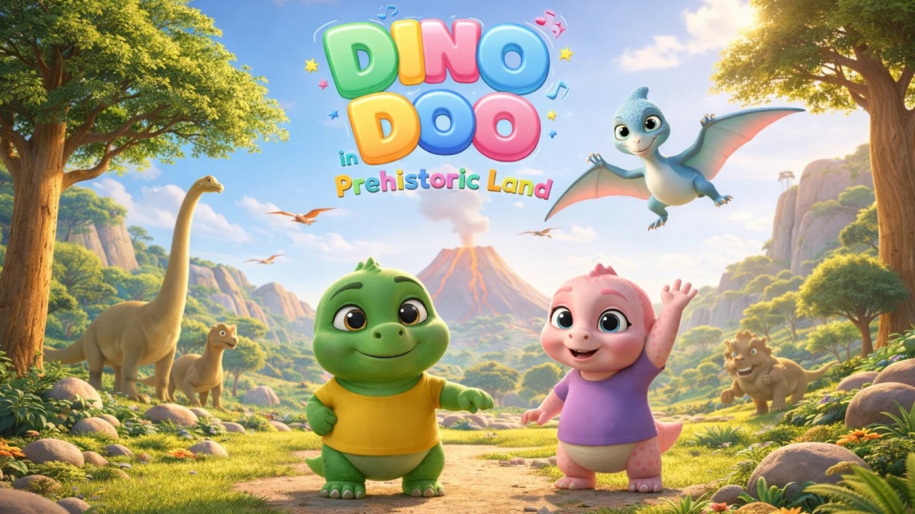 Dino Doo in Prehistoric Land 🦕 | Fun Dinosaur Song for Kids