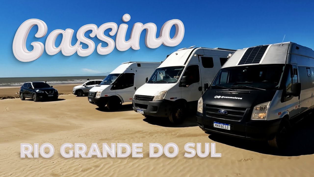 Chegamos de MOTORHOME na maior PRAIA DO PLANETA - Cassino - RS