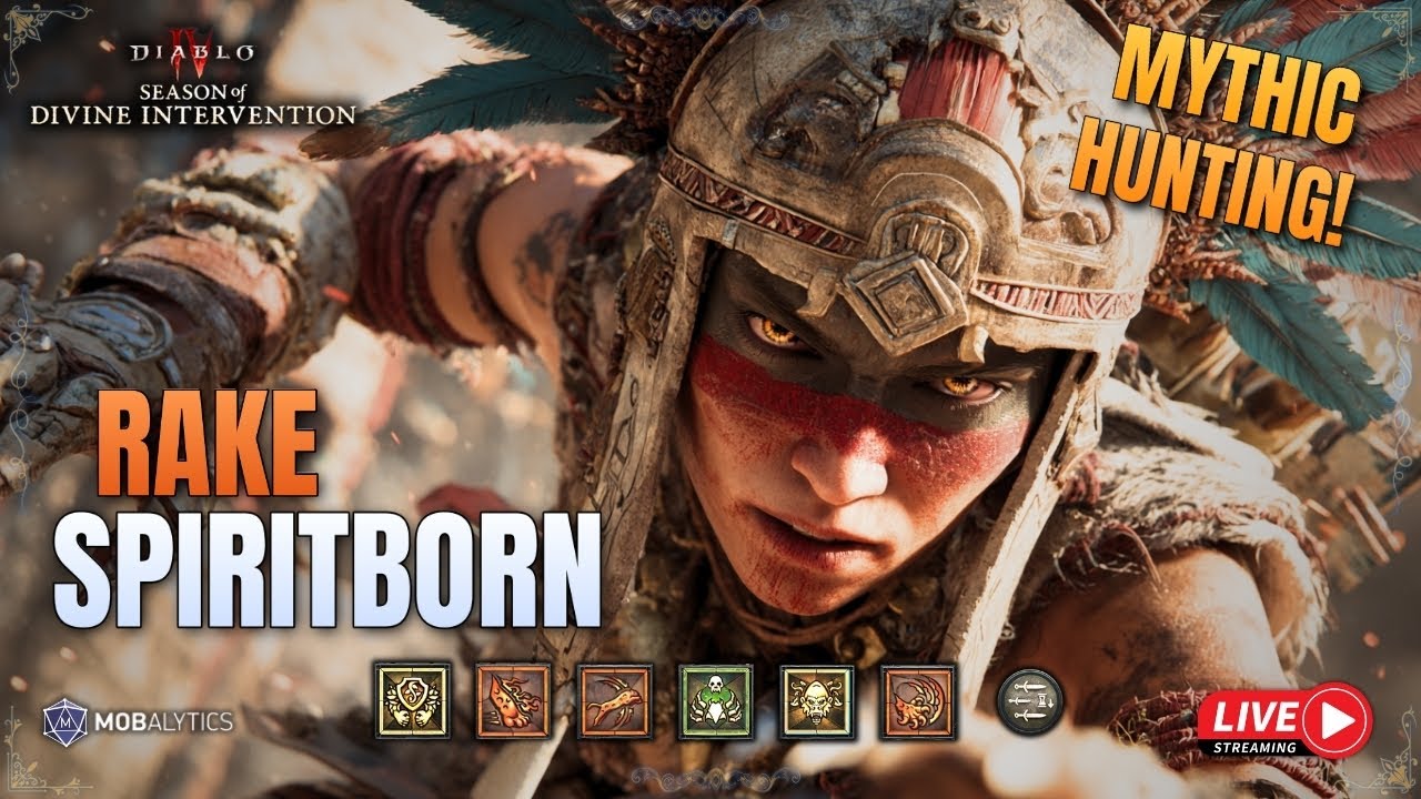 Rake Spiritborn | Mythic Sanctification Hunting | Diablo 4 Season 11