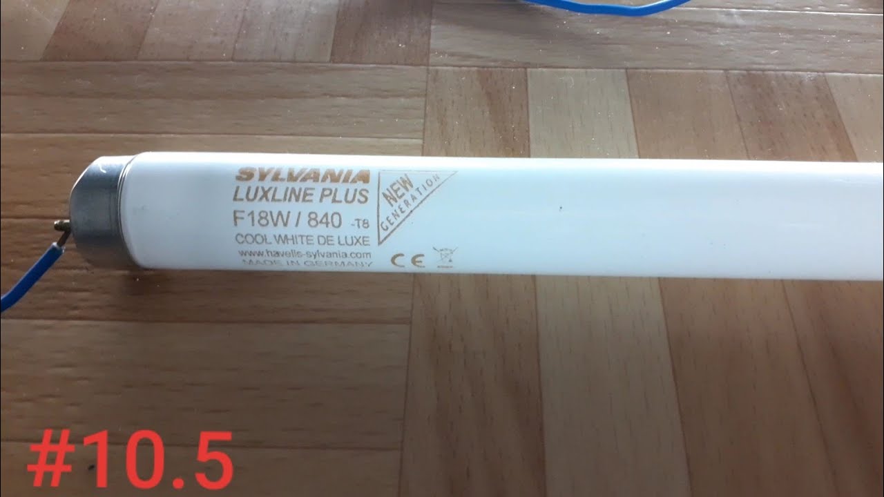 Fluorescent tube burnout #10.5: SYLVANIA NEW GENERATION 18W T8