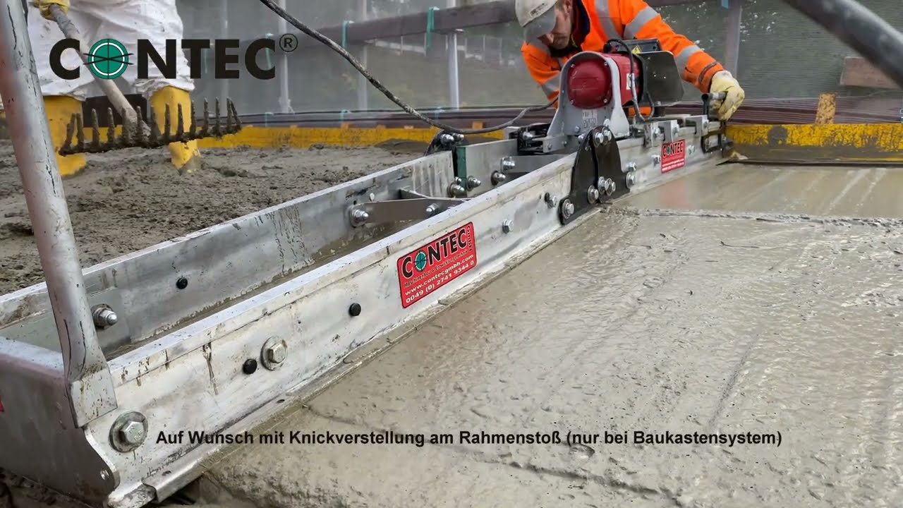 CONTEC SVF Rüttelbohle für Kappenbetone