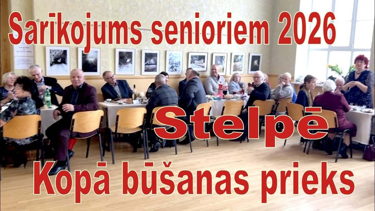 Sarīkojums senioriem Stelpē 2026 ar policijas ierašanos