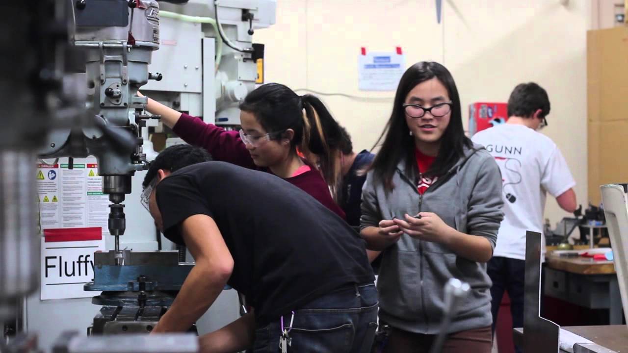 Girls of the Gunn Robotics Team