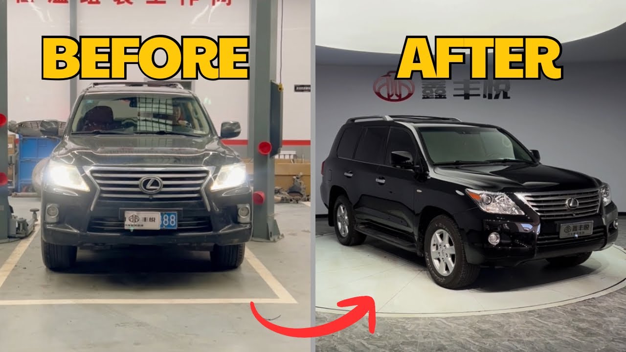 🤯Unbelievable Lexus LX 570 Restoration - From Wrecked to Luxury SUV