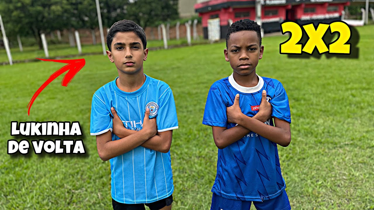 Lukinha e Heitorzinho jogaram um 2x2 no campo 😱🔥