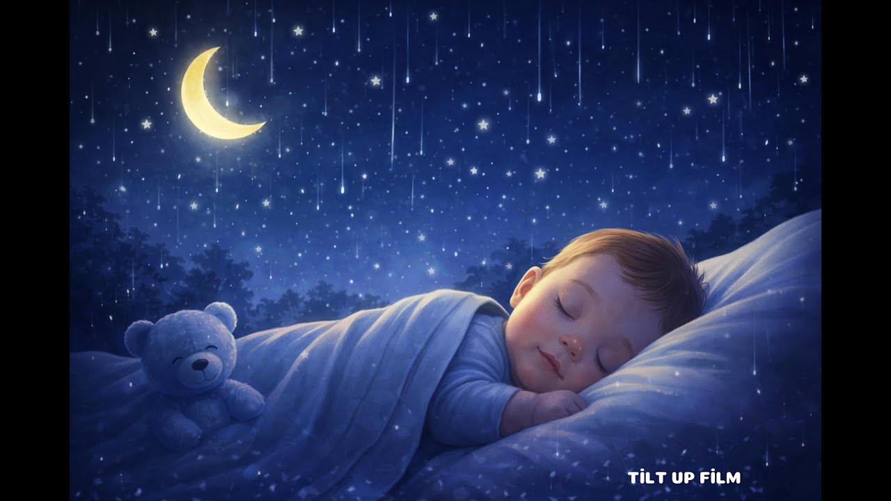 Fall Asleep Fast 🌙 35 Minute Baby Nap Lullaby 💤 Soft Piano & Rain Sounds