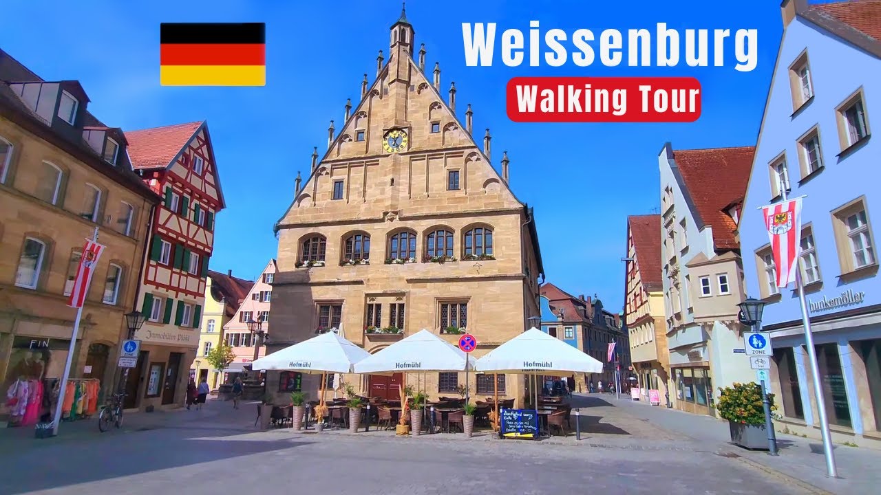 WEIßENBURG, Germany 🇩🇪 4k Walking Tour - Hidden Gem in the Heart of Bavaria (Munich - Nuremberg)