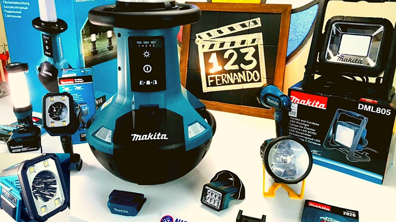 LANTERNAS MAKITA COM A MESMA BATERIA DML 812, DML810, DML805, DML807, DML185, DML186.