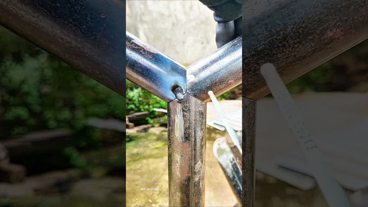 Three pipe merging trick #welding #welder #shorts