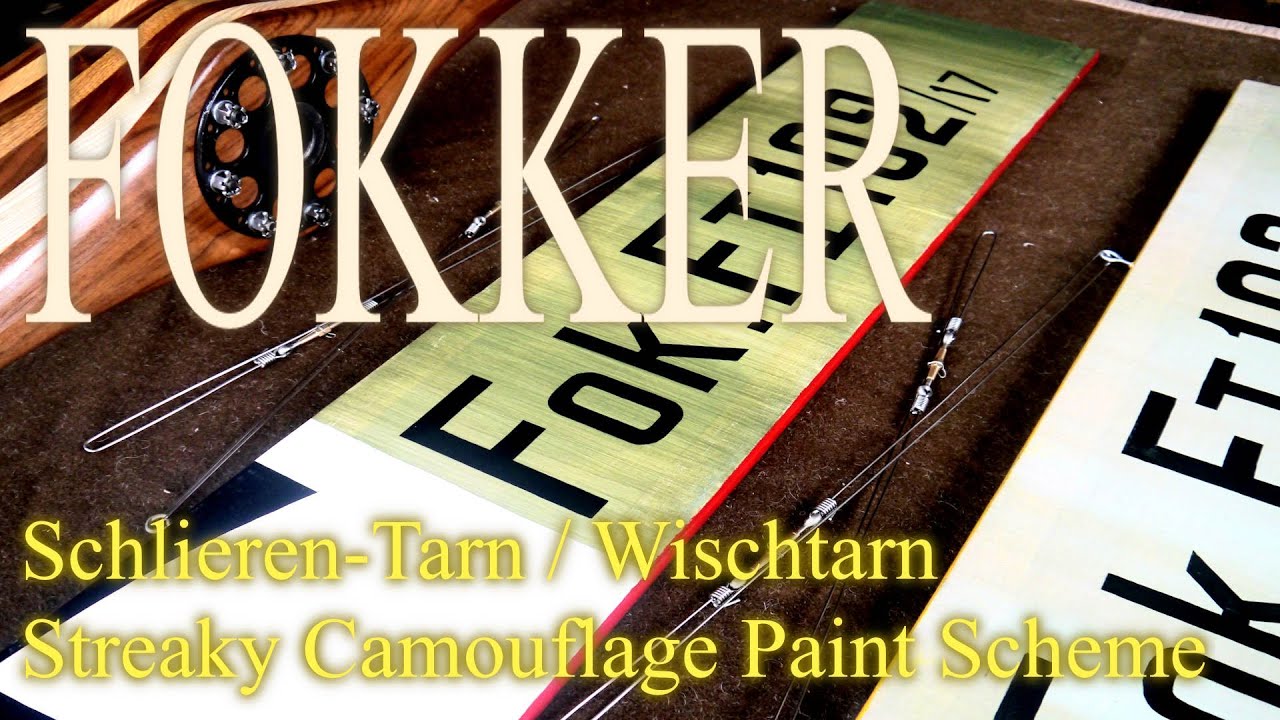 Fokker Schlieren-Tarnanstrich (Wischtarn) / Streaky Camouflage