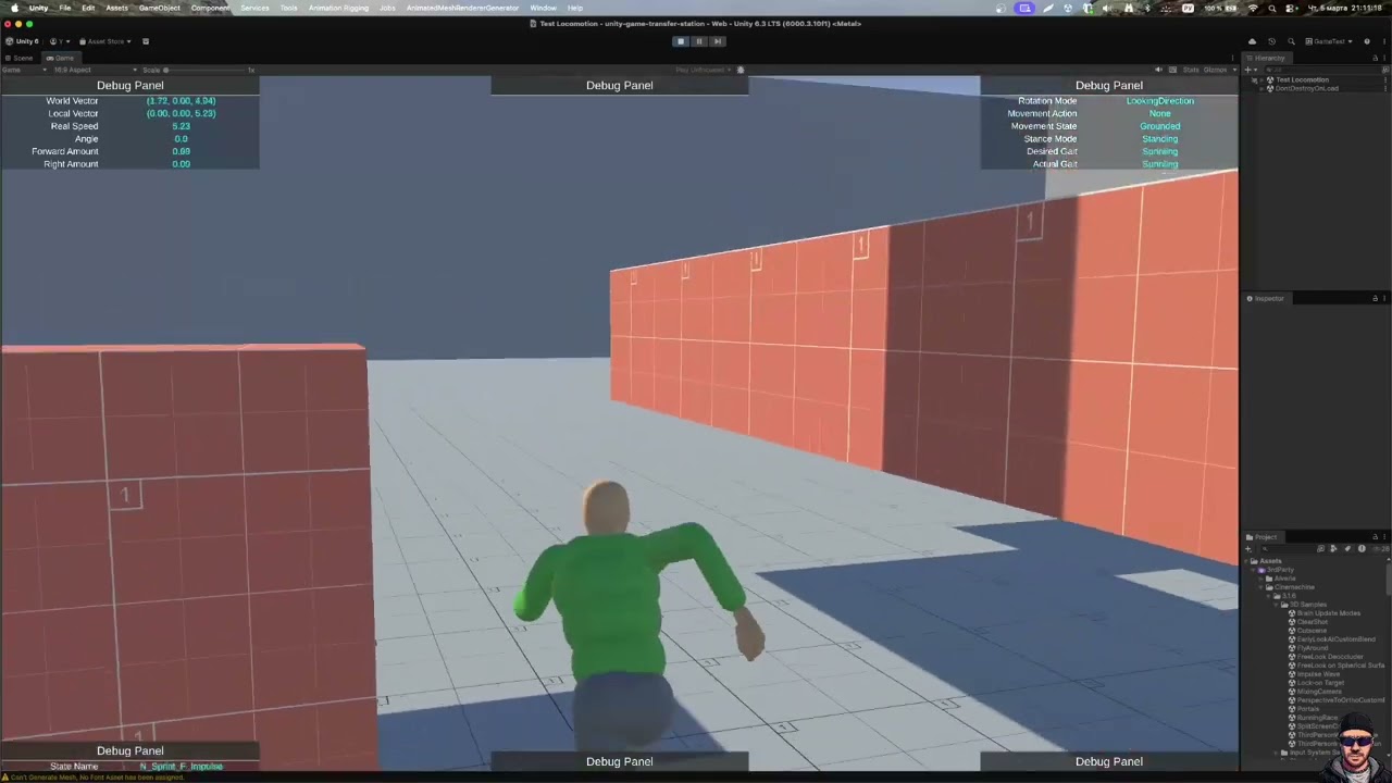 Плавная камера на вращающейся платформе - Портирование ALS из Unreal Engine в Unity