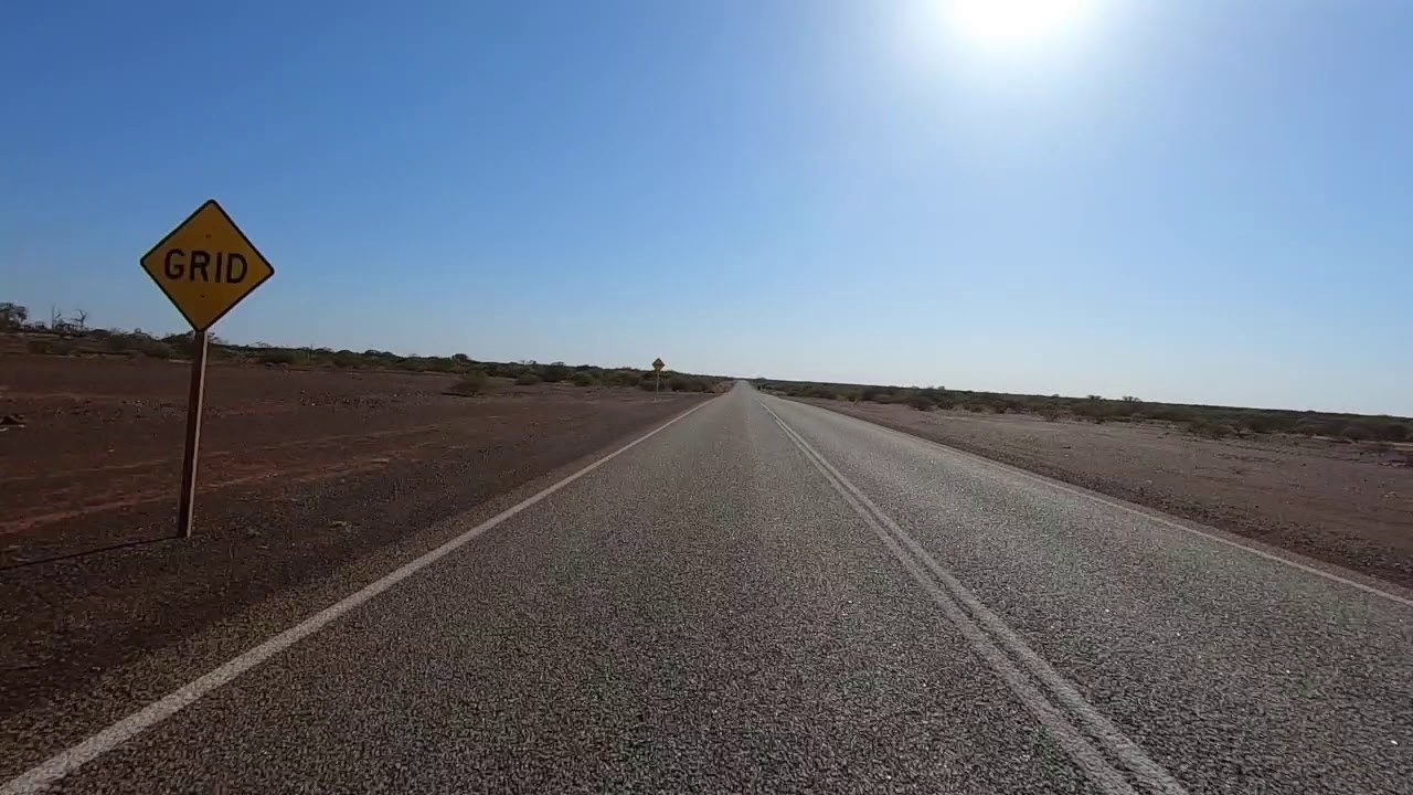 Slow TV.  Australian Outback. Yalgoo - Sandstone - Menzies - Kalgoorlie. Western Australia.
