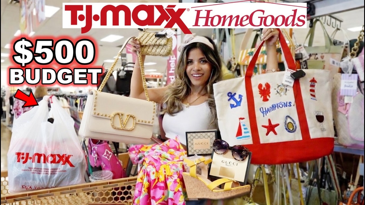 🌸 $500 TJ Maxx Spring 2026 Shopping Haul! Designer Gucci & Valentino Finds + Summer Steals 🛍️