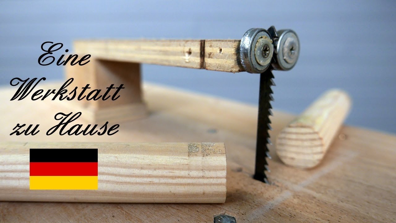 Wie man stichsägetisch mit sägeblattführung machen und holz schneidet