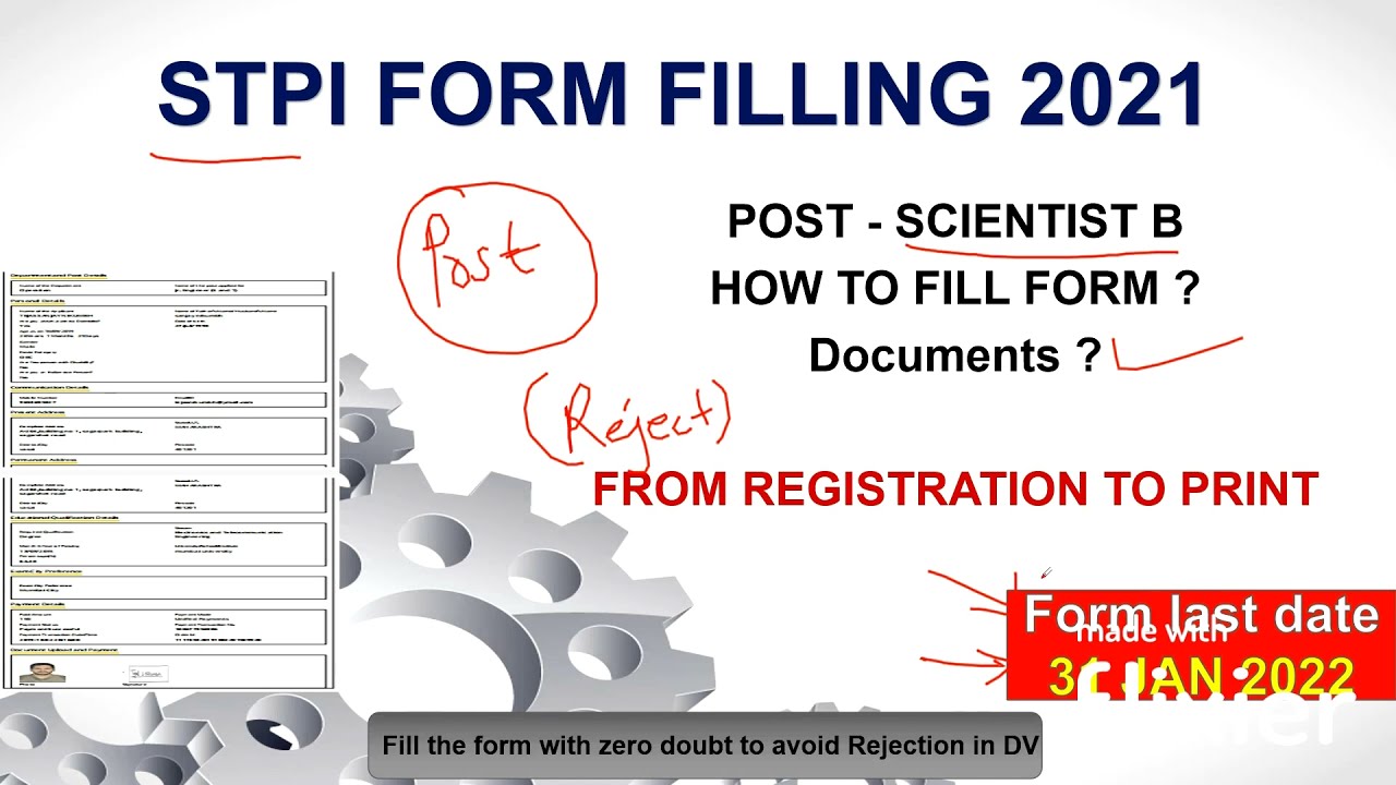 STPI SCIENTIST B FORM FILLING | HOW TO FILL FORM ?