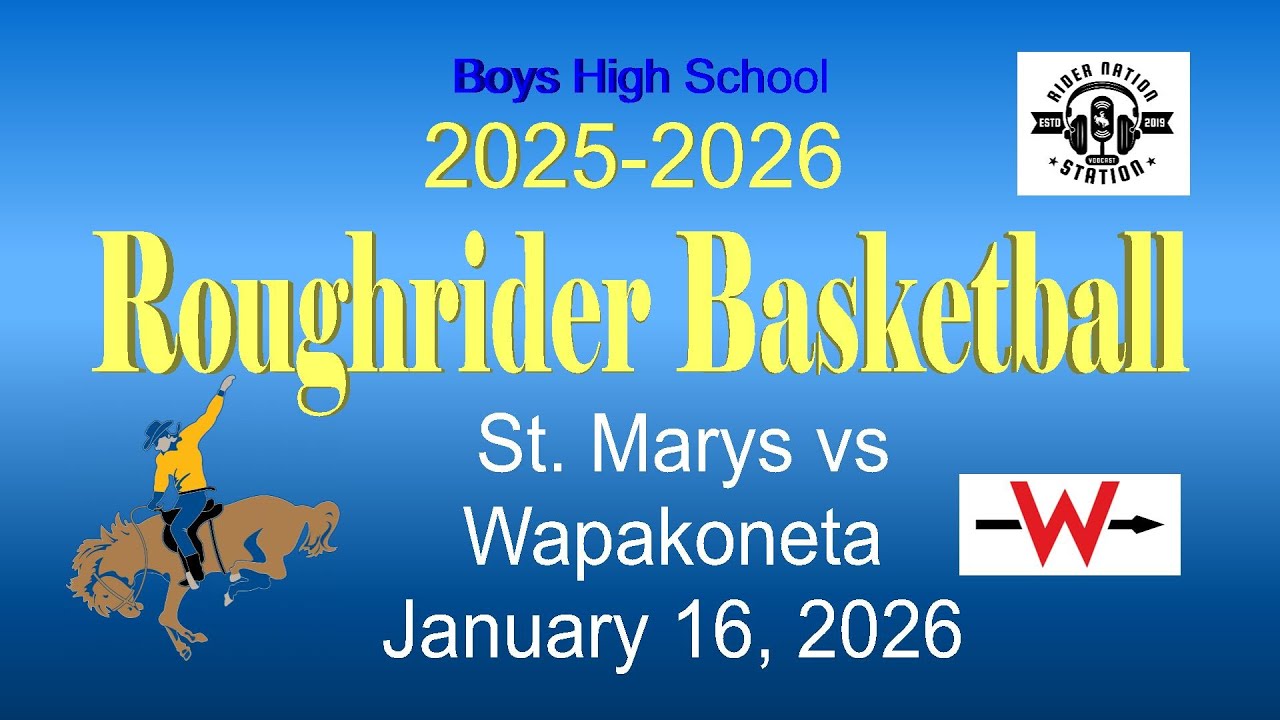 St Marys vs Wapakoneta High School Basketball