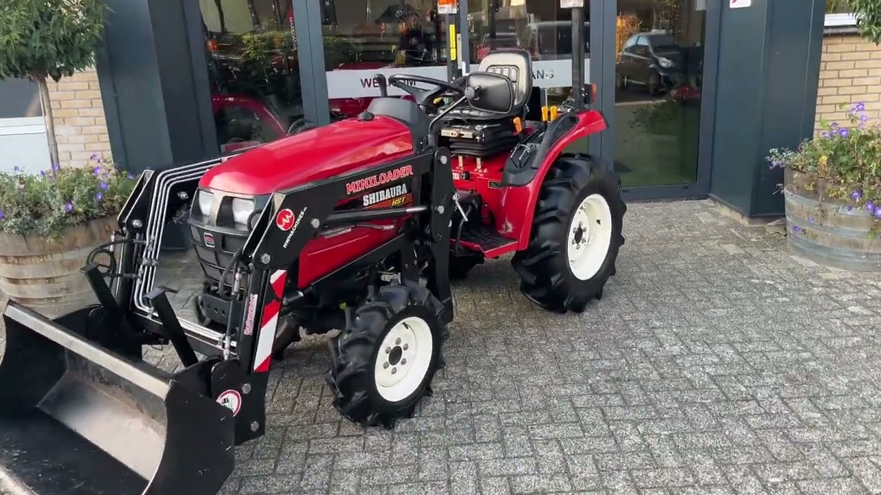 Duteweert Miniwerktuigen presenteert, de Shibaura ST321 HST met miniloader voorlader #shibaura