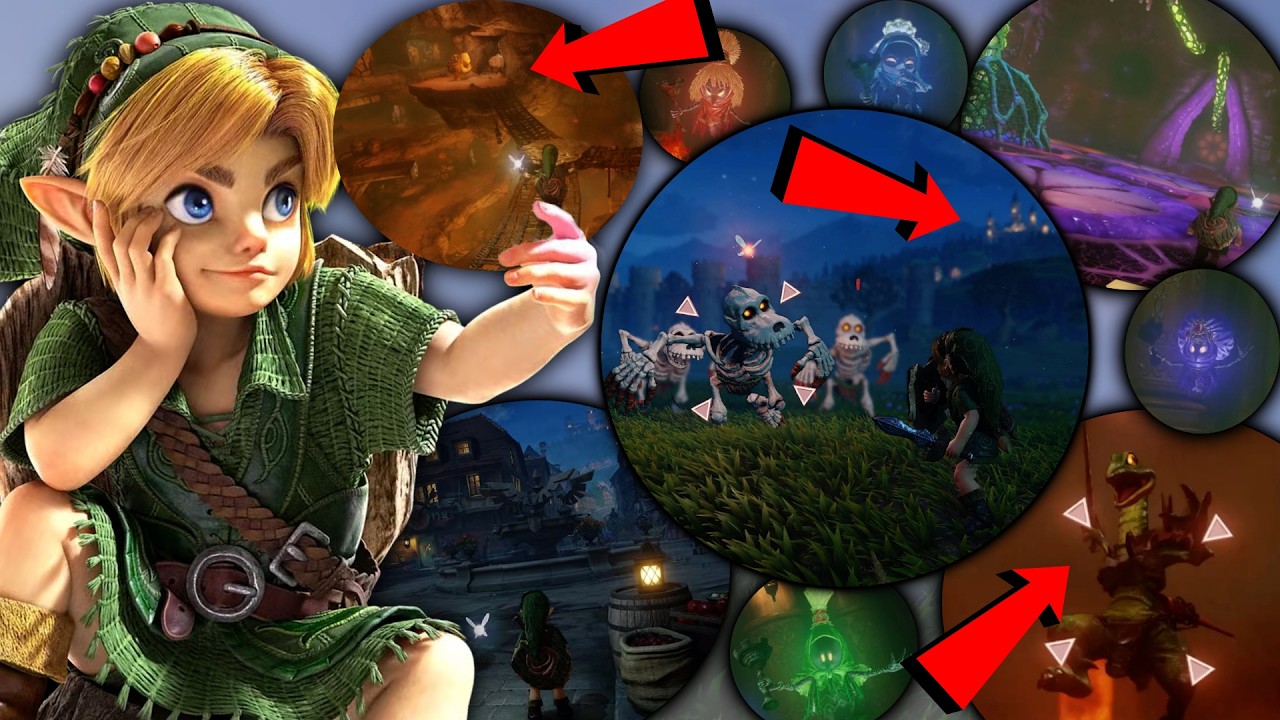 MORE NEW Zelda OOT Remake Clips and Details Are HERE! (All Towns, Dungeons, and Combat)
