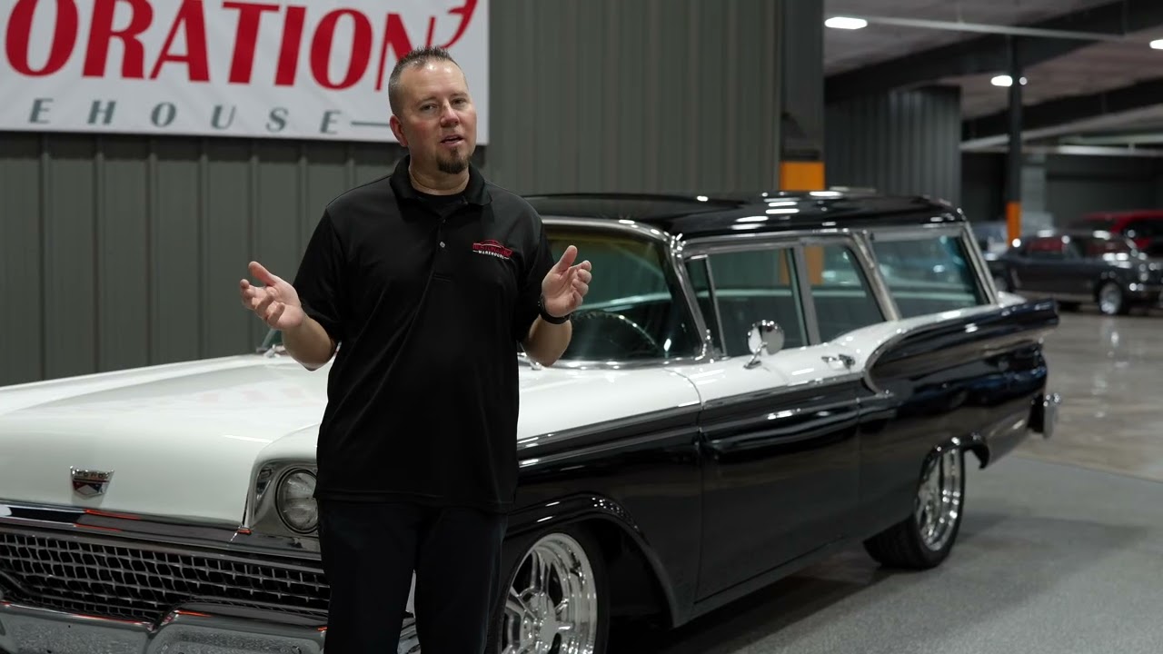 1959 Ford Country Sedan Station Wagon walk through