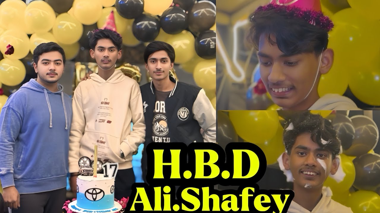 H.B.D Ali Shafey 🎂🎂| Grand Birthday Surprise My Friend❤️#threesonvlog#virlvlog #birthdayparty 