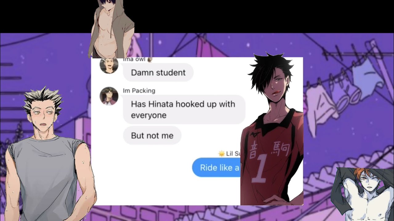 Lights down low ~lyric prank~ Haikyuu text (hinata x everyone)