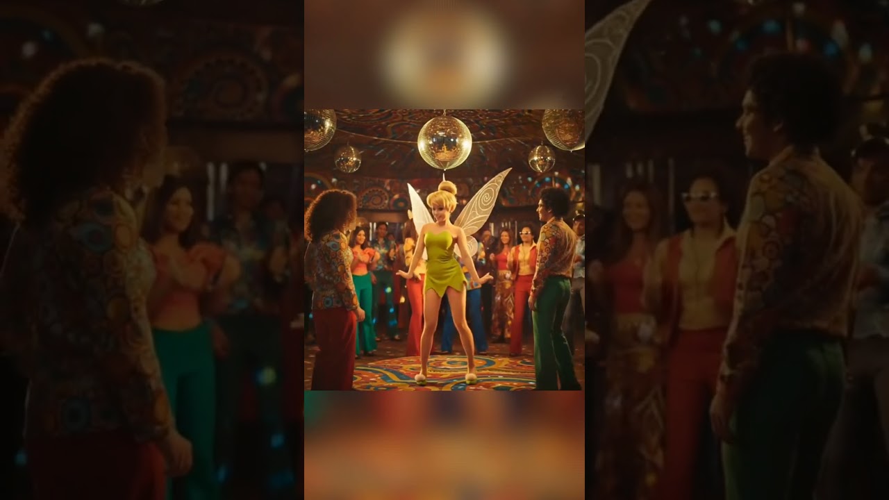 Tinker Bell Dances with Joy 🧚✨ / Campanita la de Peter Pan bailando feliz